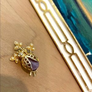 Vintage beetle brooch